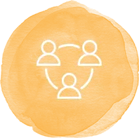 Networking icon yellow Networking icon yellow